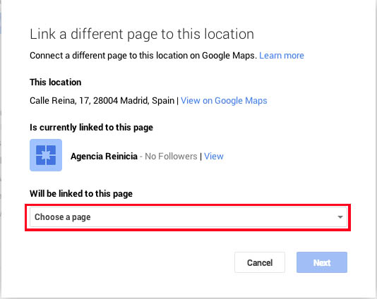 Add page on Google Plus