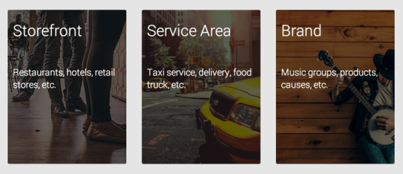 Google My Business: Service, Brand, Page